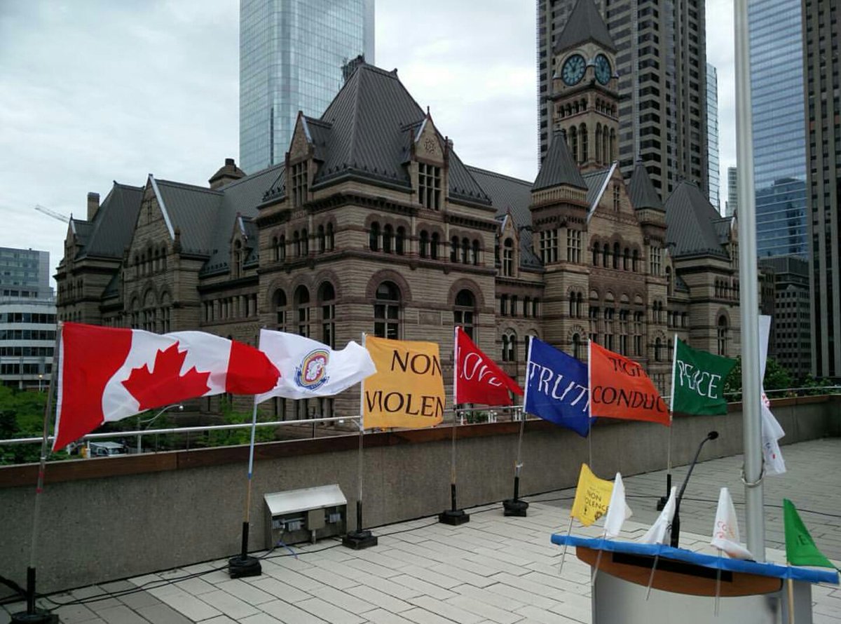 walkforvalues's tweet photo. Our 2nd Flag Hoisting in #Toronto at Nathan Phillips Square was a success!! #walkforvalues #valueswithoutborders 👌 https://t.co/xbjdsH0hbz
