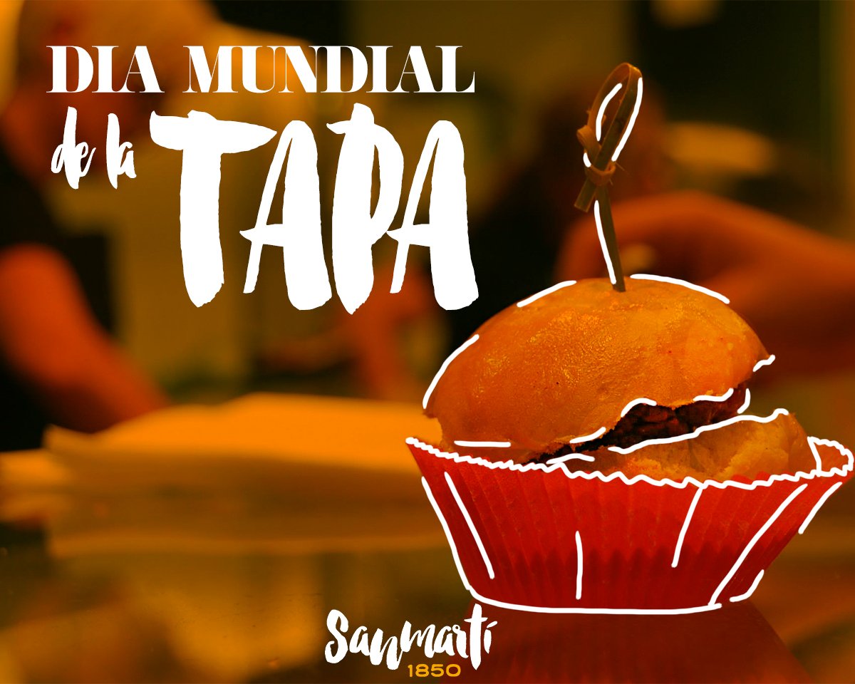 A gaudir del Dia Mundial de la #Tapa amb una bona mini hamburguesa de <a href="/Sanmarti1850/">Sanmarti1850</a> :)