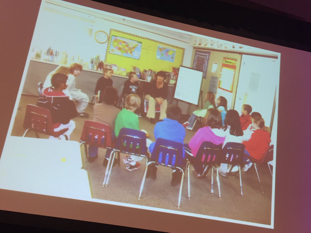tcaughey's tweet photo. Start the school day in a community circle. Talk about hopes and dreams, about overcoming obstacles.  #CEIshowcase16 https://t.co/58ihuo8d2J