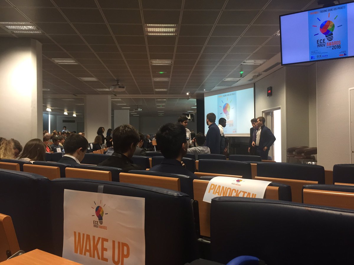 MeetWakeUp's tweet photo. On se réveille et on enchaine avec un #pianocktail ? 😉 #ECEInnovAwards https://t.co/Y4pBcaboJV