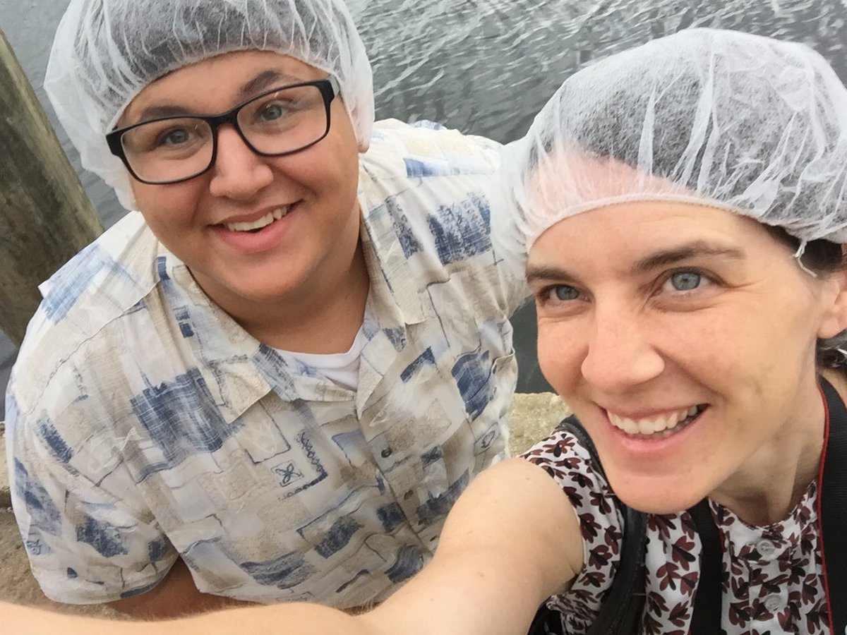 bayouclinic's tweet photo. Eli, our summer intern, is up for anything ... like taking the hometown tour. @MAEF8020 #bayoupride https://t.co/jCSBTHHUKu
