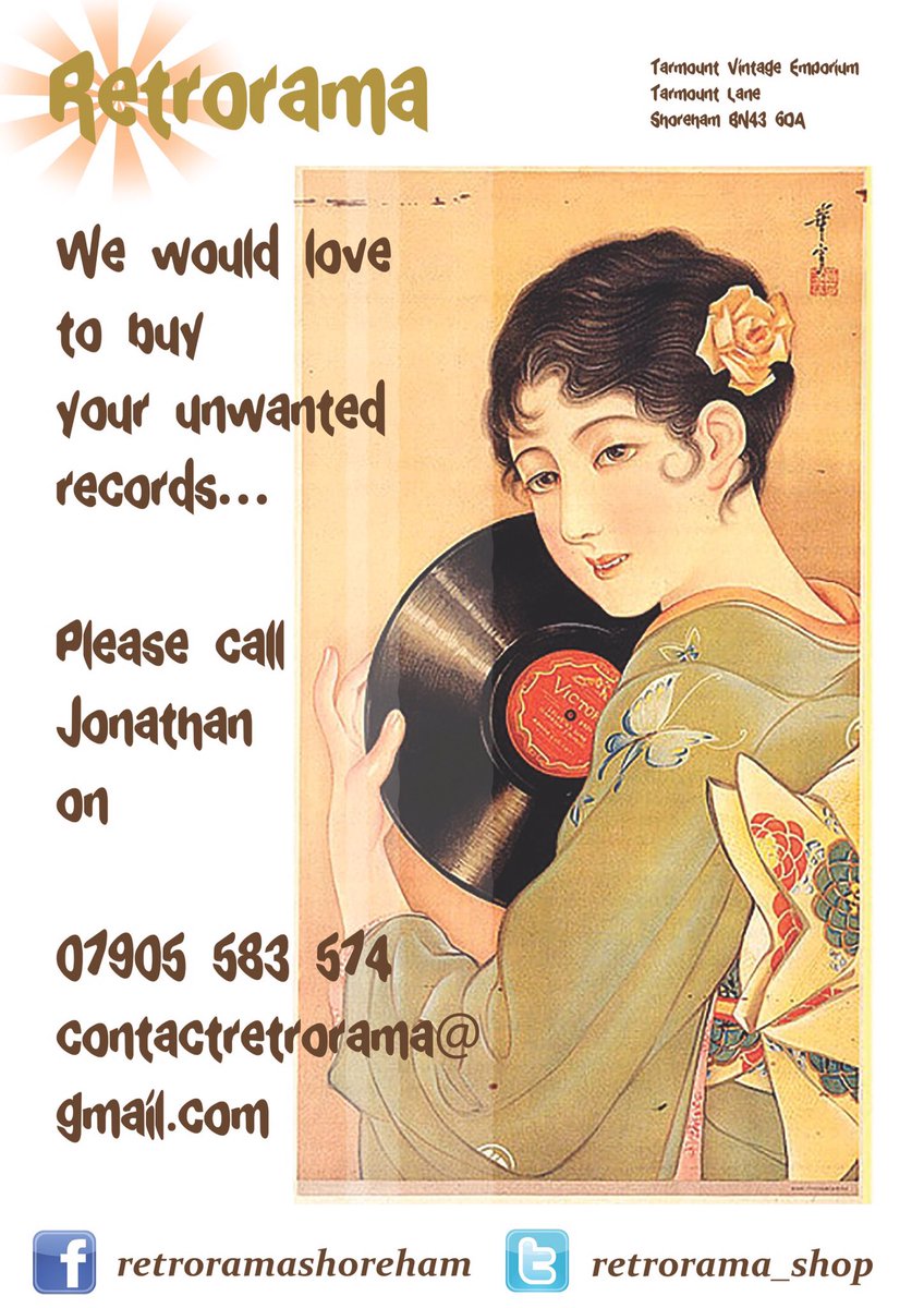 Retrorama_Shop's tweet photo. #buyrecords  #brighton #shorehambysea https://t.co/vPwGKbNns9