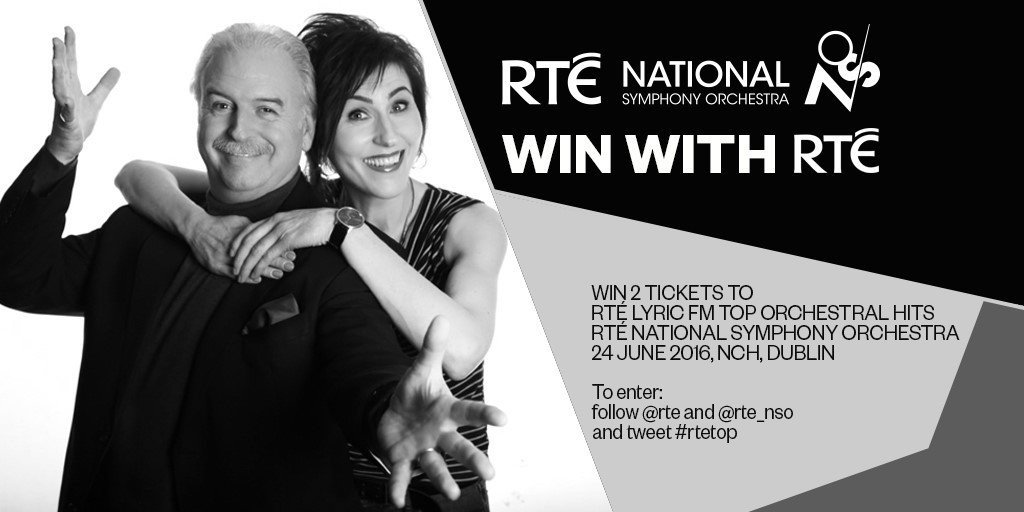 NSOrchestraIRL's tweet photo. Win 2 tix to @rtelyricfm Top Orchestral Hits with Dinner at Terrace café. Follow @rte &amp; @RTE_NSO &amp; tweet #rtetop https://t.co/ah87fUSWSg