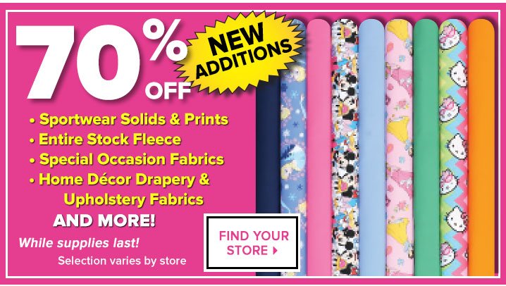 New Additions - New Discounts - New Savings!
