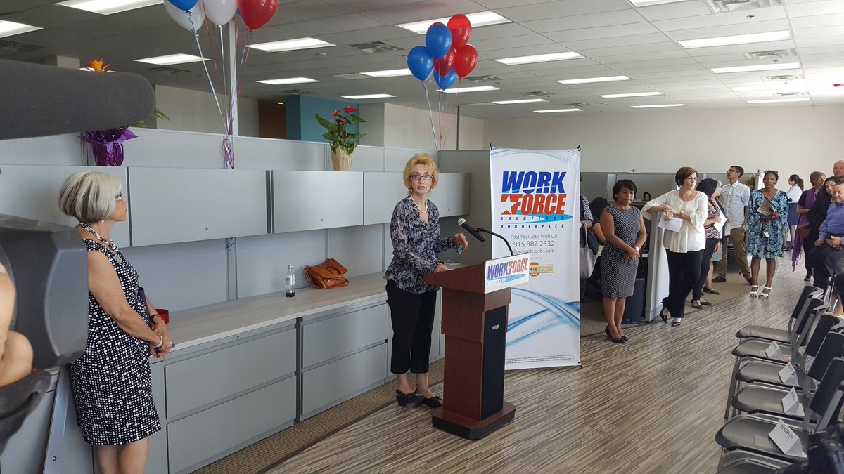 ItsAllGoodwill's tweet photo. Celebrating #WorkforceSolutionsBorderplex new Northeast Center Grand Opening with our partner #WSB CEO Joyce Wilson! https://t.co/ukGWftaDXi