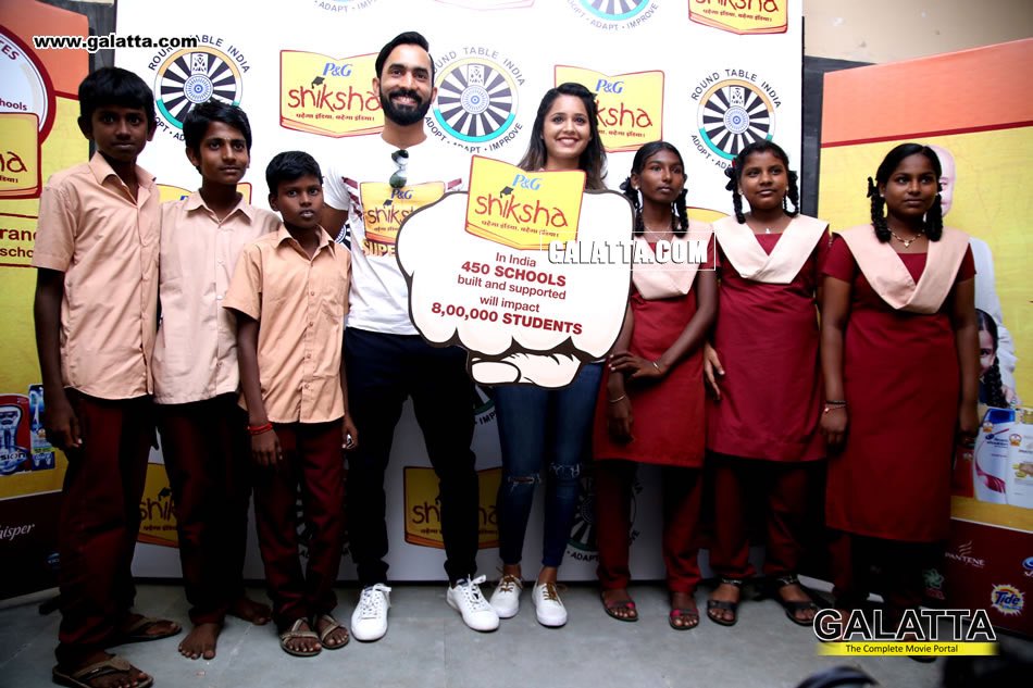 Happy to be part of @pgshiksha! We Loved spending time with the kids and teaching them a bit of squash & cricket:)