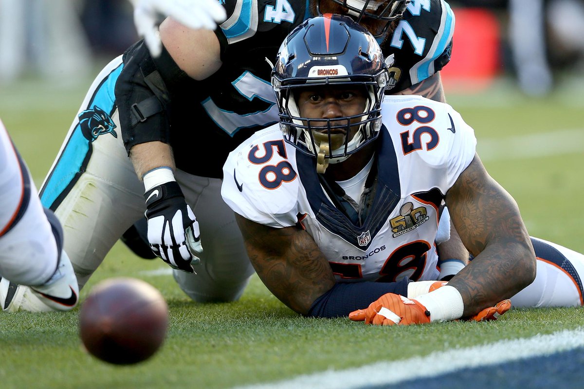 SportsCenter's tweet photo. Broncos' Von Miller says in an Instagram post there is "no chance" he plays the 2016 season under the franchise tag. https://t.co/OVlXLkeUc7