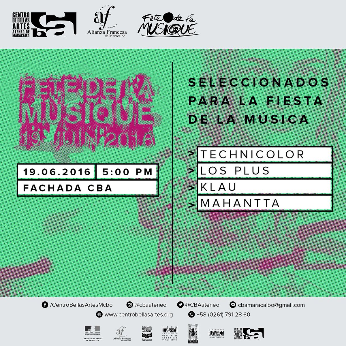 CBAateneo's tweet photo. Ya tenemos los seleccionados para la "Fiesta de la Música" de este domingo 19.06 | 5p.m. @mahanttareggae https://t.co/MgjiBRof3q