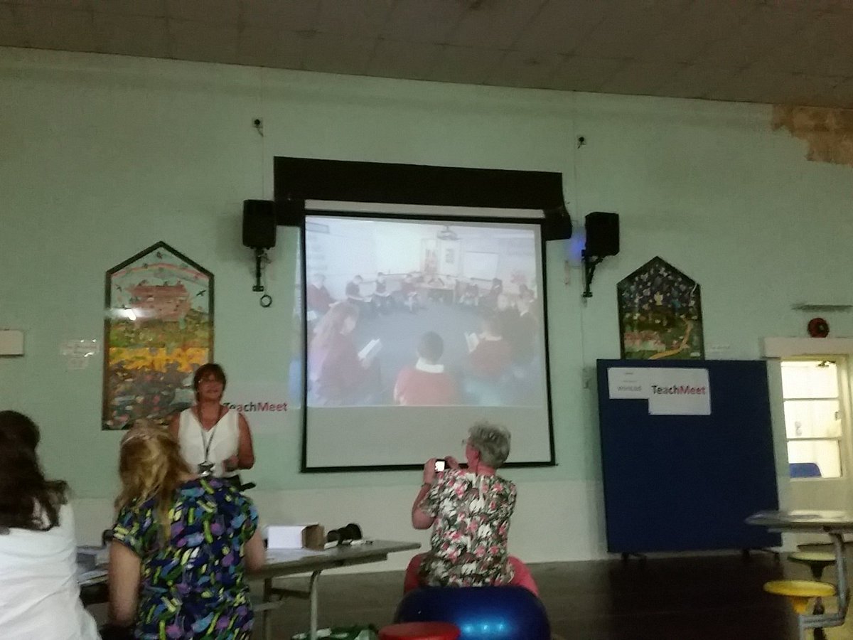 educationjade's tweet photo. Exercise ball seats?! why not! Great Presentation #tmchester @vivspencer https://t.co/IWIVmdKDhb