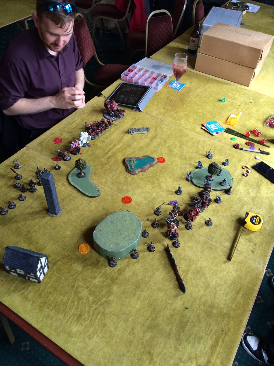 EagleGaming_'s tweet photo. Three different games at the club this evening #xwing @The_9th_Age and #warmahordes https://t.co/MZLSmbV4Z3