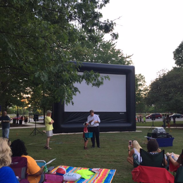 Big thanks to <a href="/TommyBattle/">Tommy Battle</a> for helping our little friend Owen pick the raffle winner at #HHFMoviesInThePark!