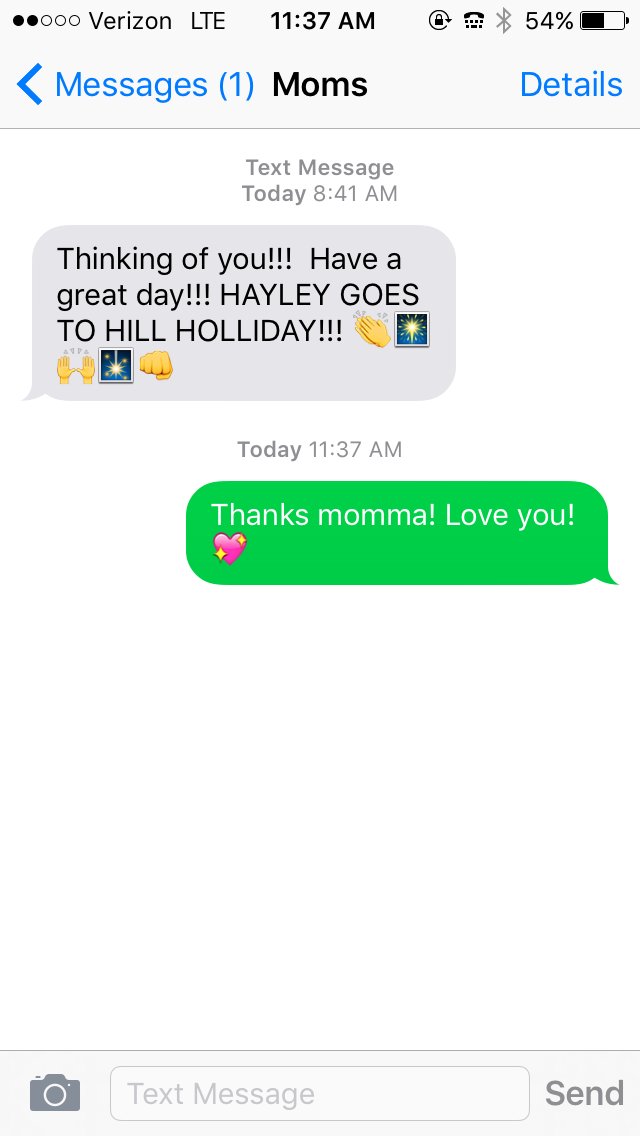 program_35's tweet image. #Program35 at @hillholliday has begun! Shout out to the 'rents for the first-day encouragement!