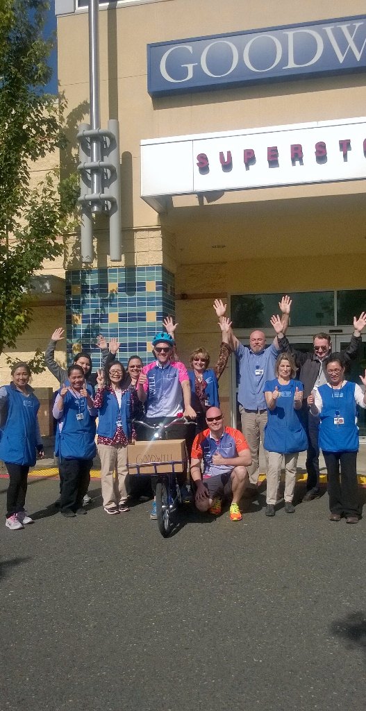 meetgoodwill's tweet photo. #goodtoride Joe of Job Connection arrives to Salmon Creek Goodwill love @dudeitsICE @ClarkCoWA @VancouverUS https://t.co/B4Q6ldQkHu