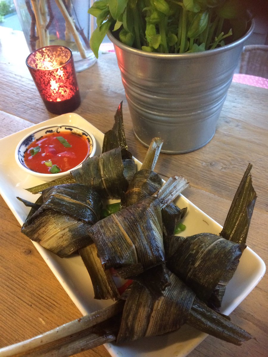 cornercafered's tweet photo. Starters for tonight's Malay pop up night. Pandan Chicken https://t.co/ZBvMbBYZl6