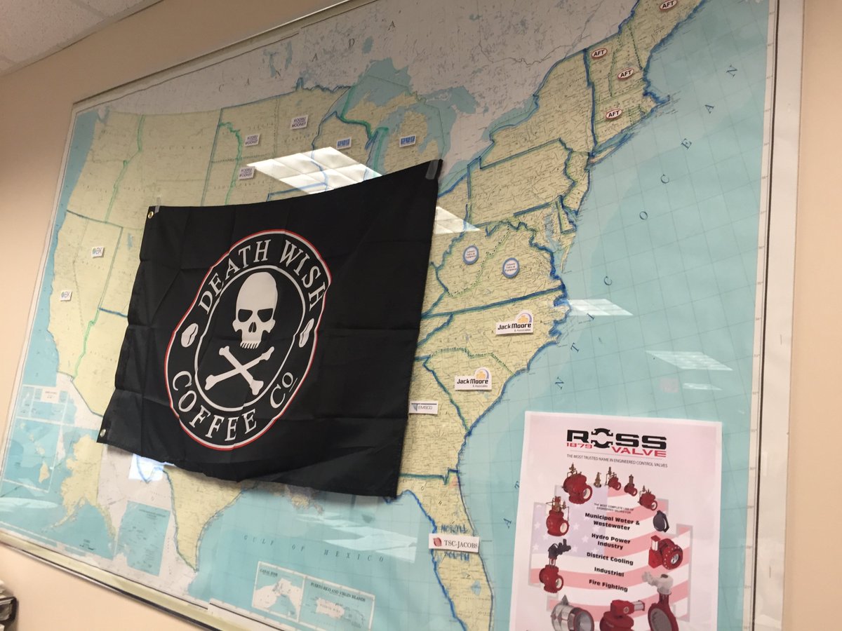 just mapping out our world takeover with alittle help from <a href="/DeathWishCoffee/">Death Wish Coffee Co.</a> ☕️☠ #flagdaygift