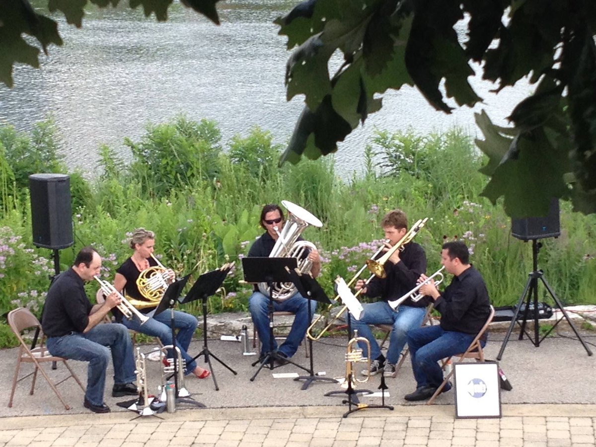 Northsidebrass's tweet photo. Sunday, July 10th @ 6pm. Excited to be back playing the Geneva RiverPark Concert Series!  https://t.co/zf3eaIipbg https://t.co/Qcu49OHsqE