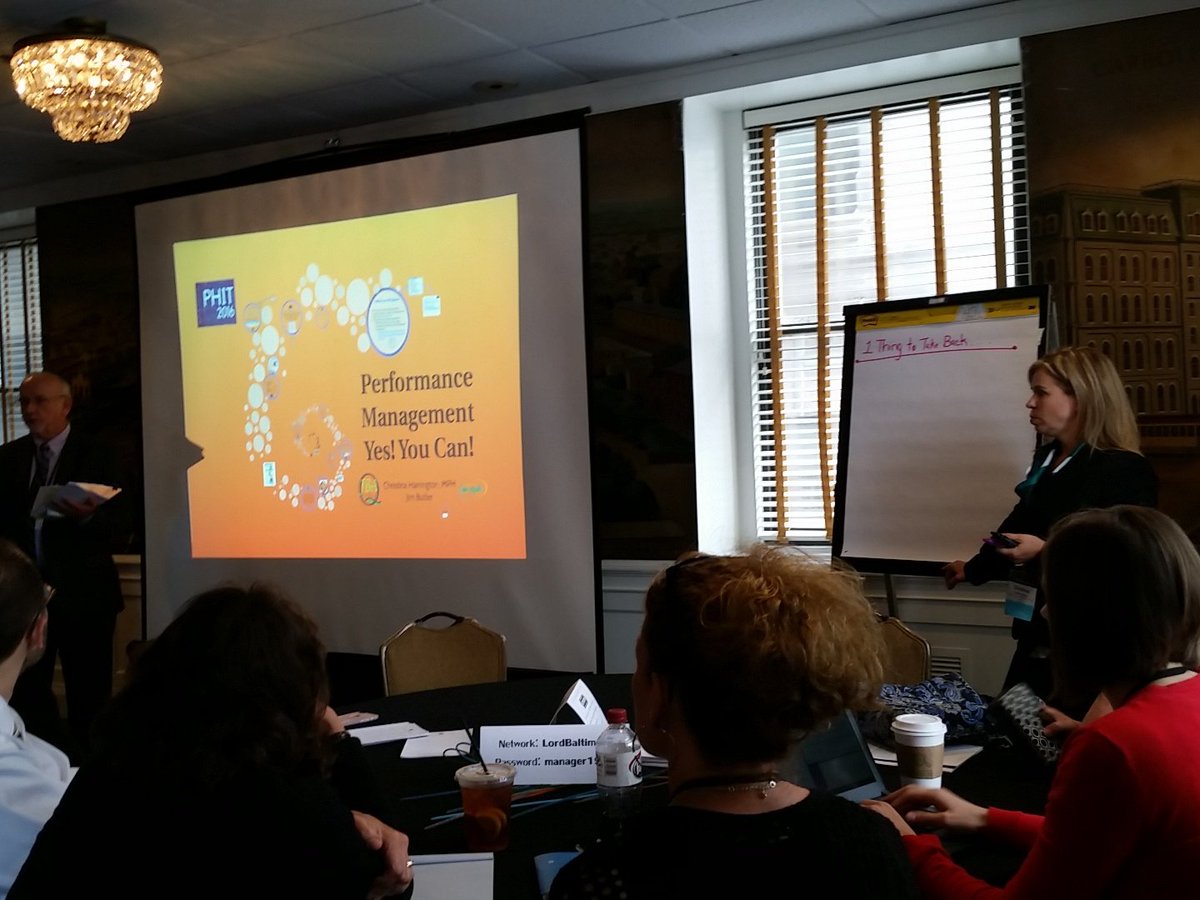 jessica_wehle's tweet photo. #PHIT2016 Learning about performance management and starting where you're at! https://t.co/7GsIcYQ3bx