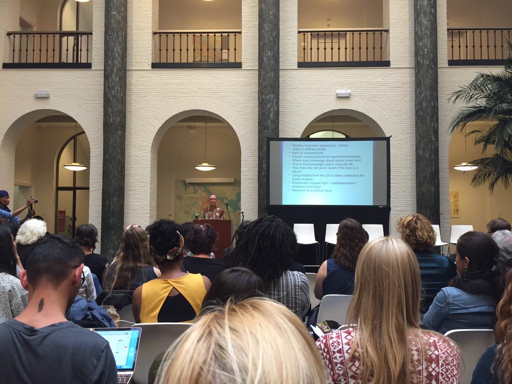HIA_NL's tweet image. Philomena Essed on #EverydayRacism and #decolinization of the university #hia2016 #maagdenhuis