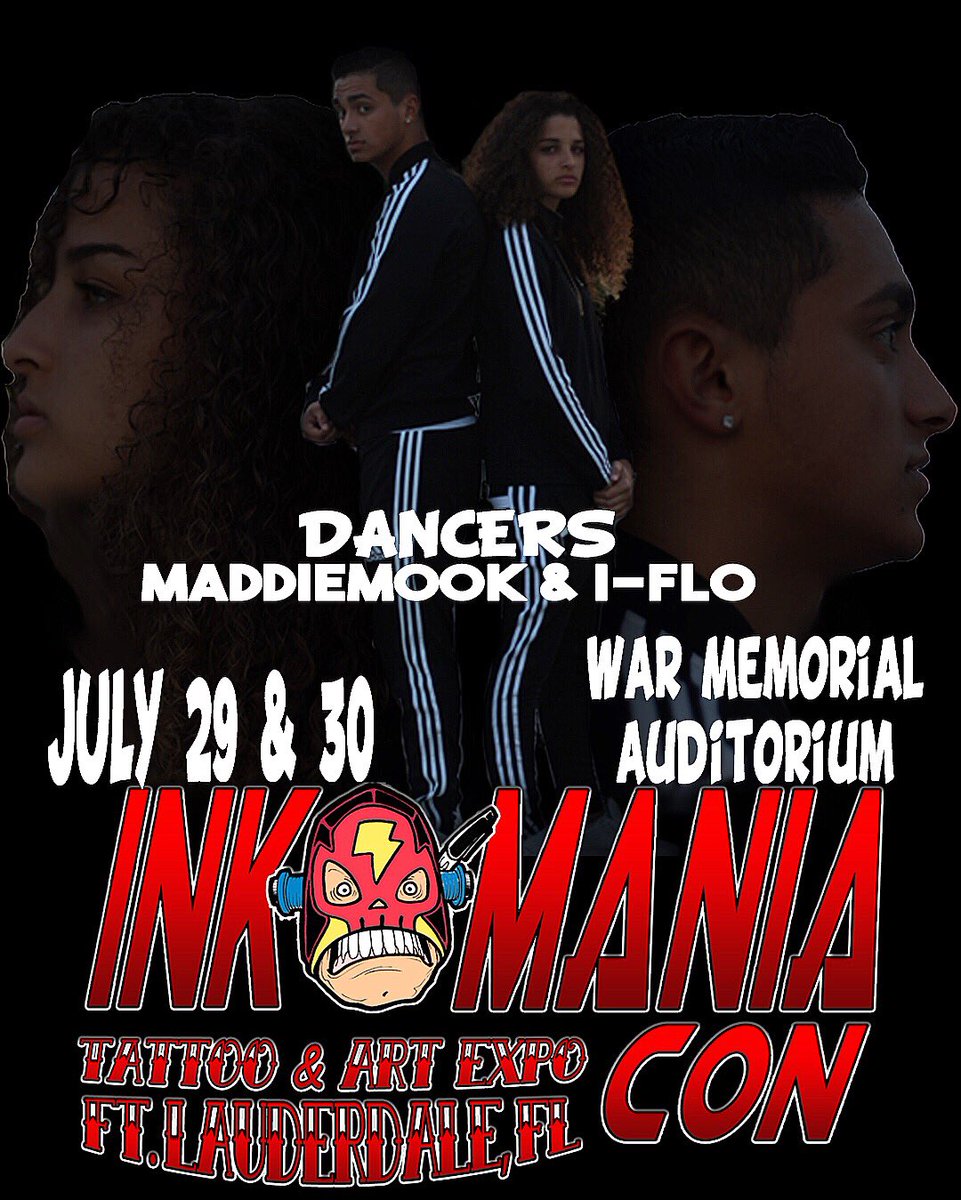 Iflo1121's tweet photo. Check out @_maddiemook_ and I at #InkManiaCon July 29th & 30th at the War Memorial Auditorium in Ft Lauderdale, Fl‼️ https://t.co/EzK29o3uib