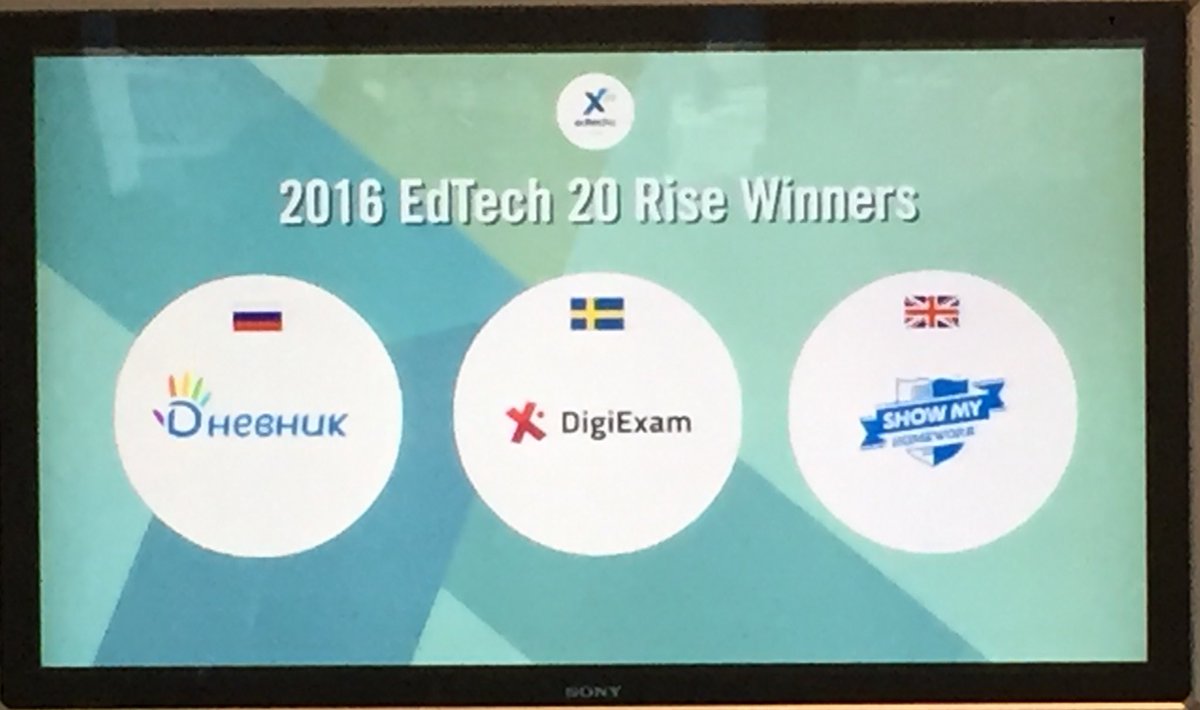 EdTechEurope's tweet photo. Announcing the winners of #Edtech20 Rise #EdTechX16 https://t.co/S7oIuzTf8R