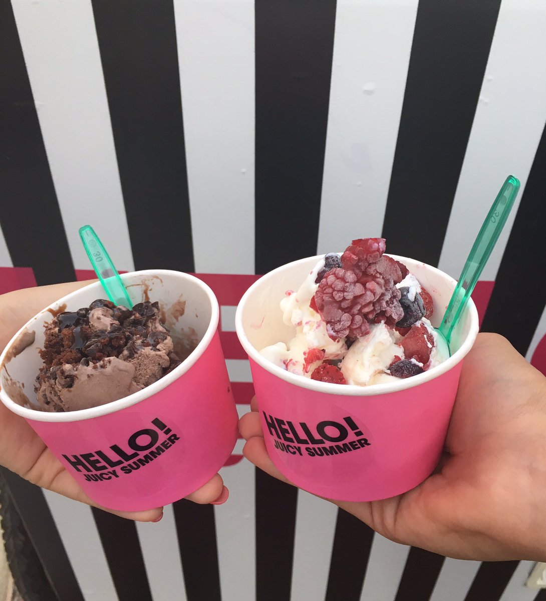 cyprusbiz's tweet photo. Berry Berry Juicy or Chocolate Couture? #HelloJuicySummer #diagorou8 #IceCreamGoals https://t.co/60iwFtjW2A