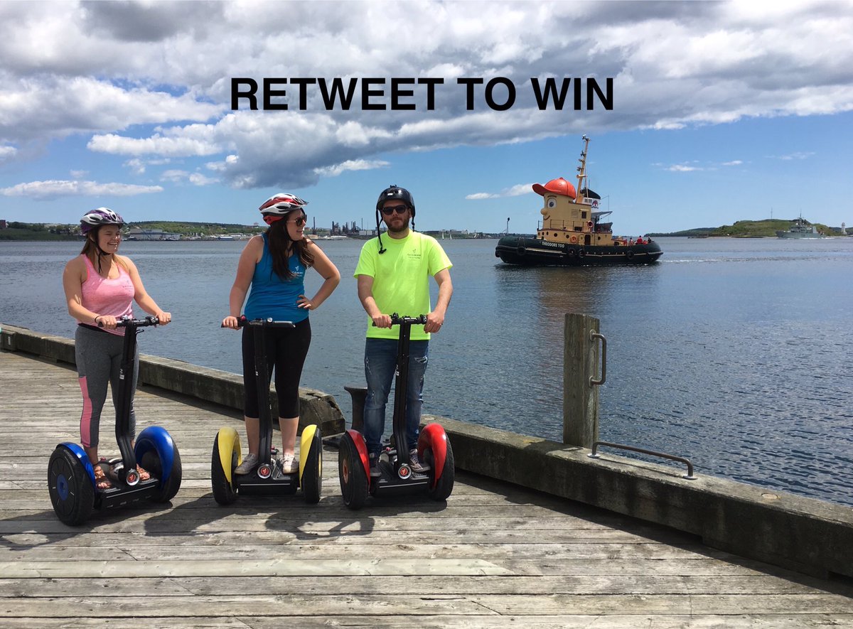 SegwayNS's tweet photo. Last day to enter contest to win a Waterfront Spin for two! Draw is June 17th. #follow #SegwayNS #Halifax #smile https://t.co/lp5LLo5VVm
