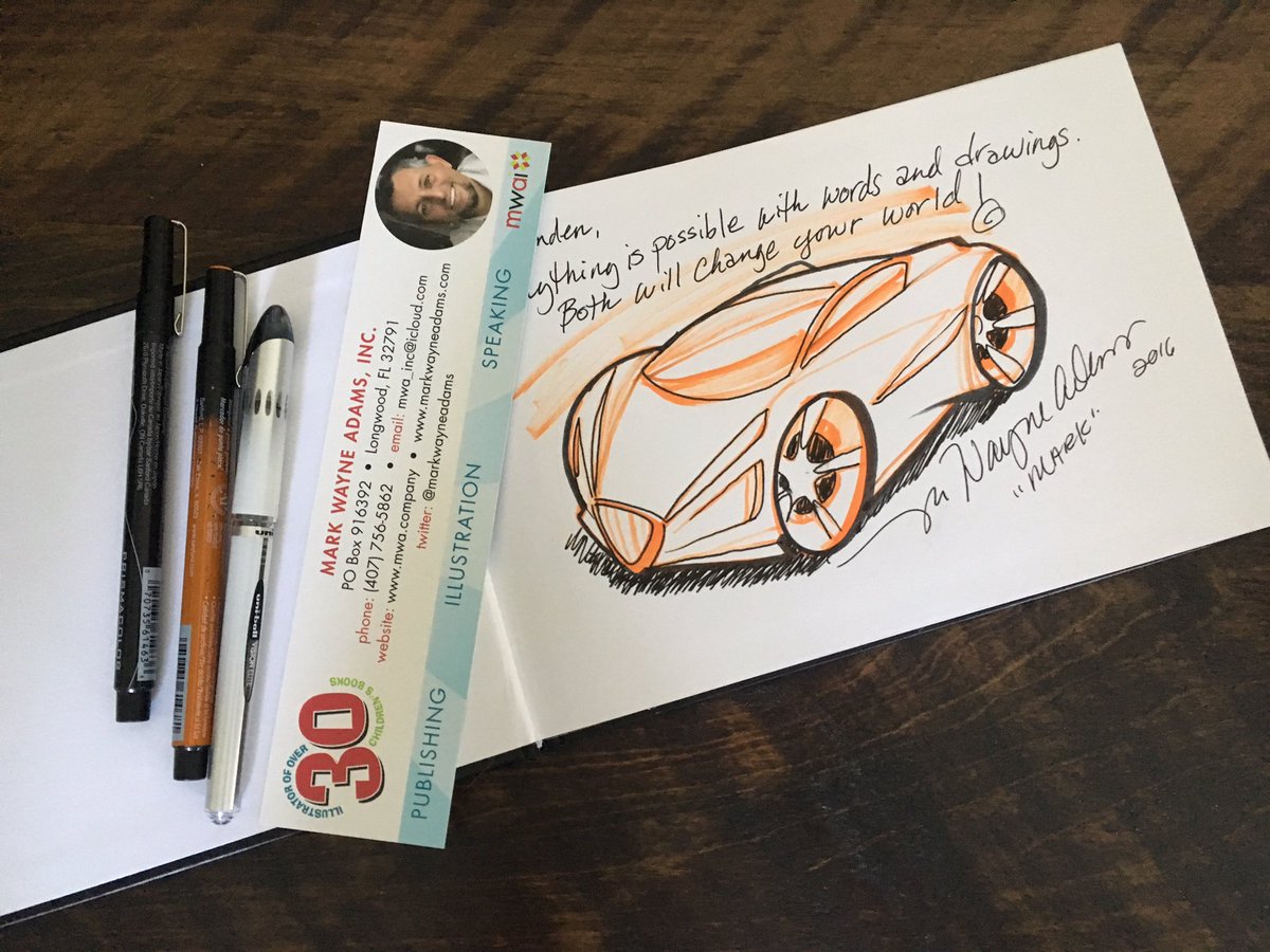 markwayneadams's tweet photo. Here's my gift to Landen for inspiring me today! Thank you. #murrayelementary #schoolvisits #DadsBookTour16 https://t.co/ZZbiXMhe9l