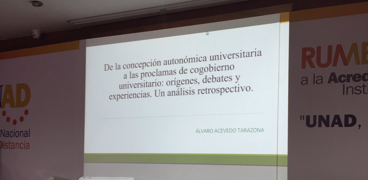 CaroCalleUNAD's tweet photo. Ponencia Alvaro Acevedo, investigador UIS #AutonomíaUniversitariaYa https://t.co/K22132bS5E