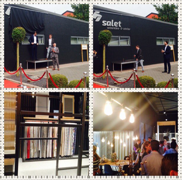 Opening <a href="/SaletGordijnen/">SaletWoonideeAtelier</a> nieuw fris hip. Succes!