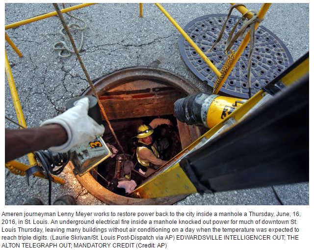 HinmanPulse's tweet image. #fire causes #cascadinghazard with power outage in St. Louis. #LifeLineSecurity #Resilience

salon.com/2016/06/16/out…