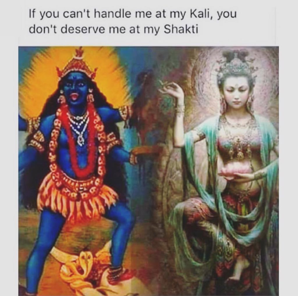 ive never seen a more accurate meme until now! #divineshakti ✨🌞