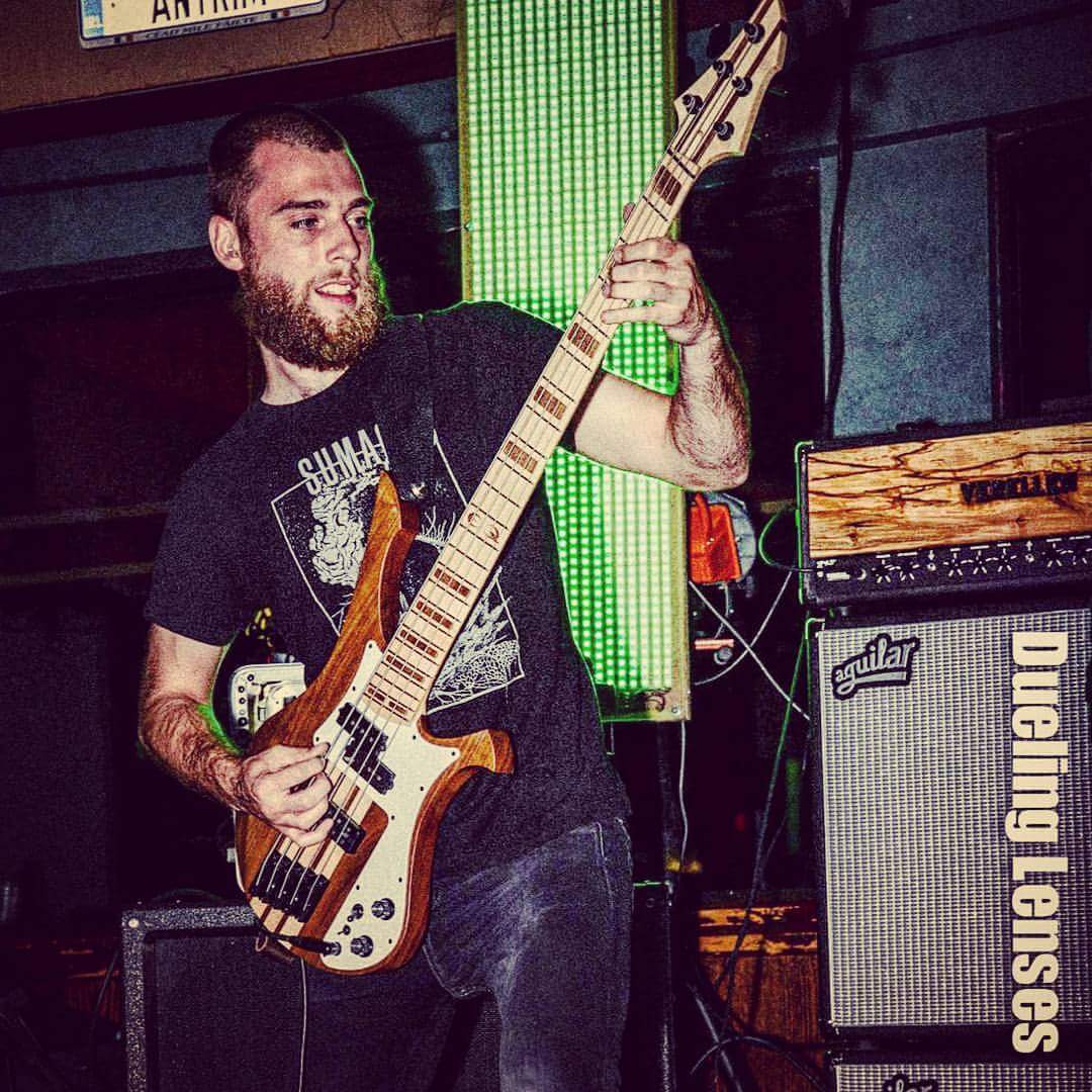 EQGuitars's tweet photo. @ChuggernautBand's bassist Dave Marvuglio put this Accipiter MS5 bass through its paces over 2 weeks of touring https://t.co/sNZWFgmc4v