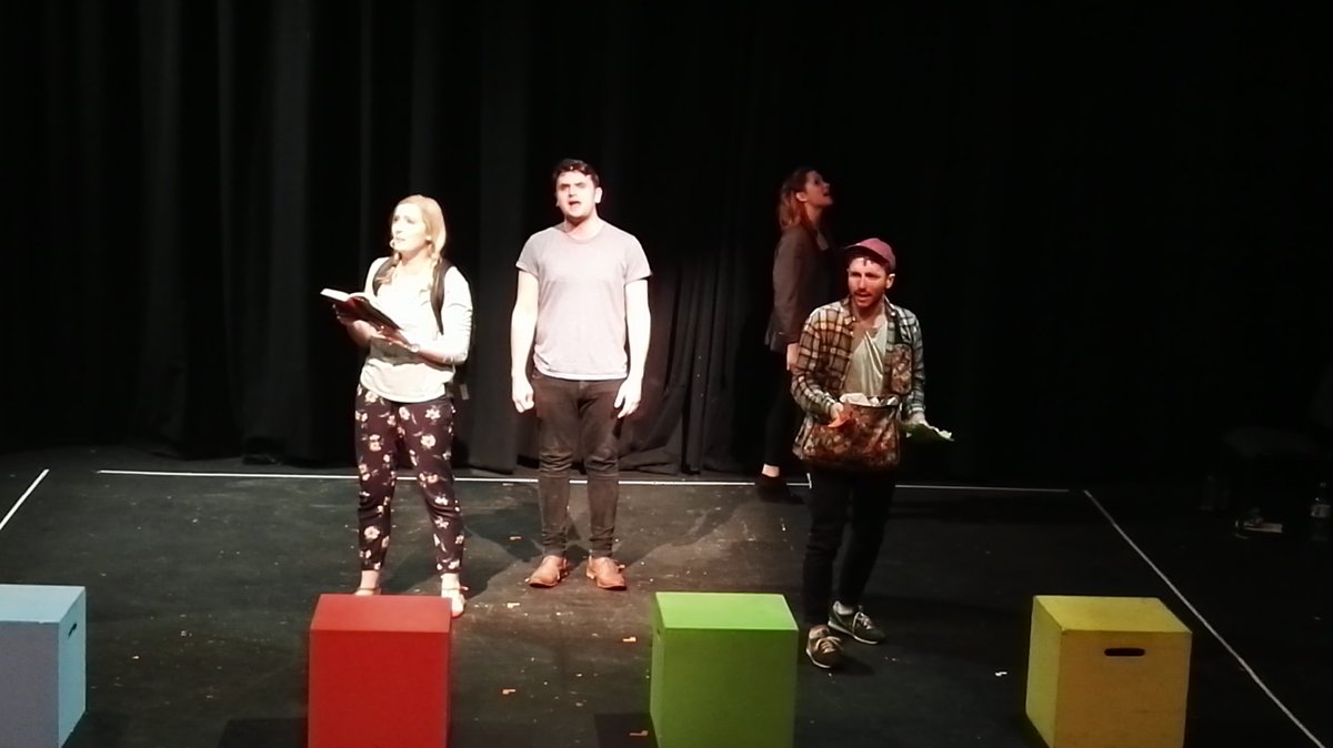 VoiceofWill's tweet photo. Running final bits b4 @PlayersParagon inaugural performance: 'Ordinary Days' at Hounslow arts centre. On tonight! https://t.co/o38Rbt1jpB