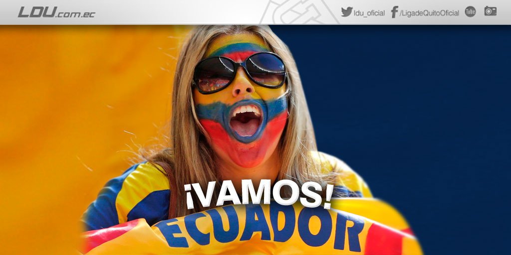 LDU_Oficial's tweet photo. Hoy nuestro corazón se pinta de TRICOLOR. ¡Hoy juega la selección! A seguir haciendo historia
#VamosEcuador 🇪🇨 https://t.co/prpYMp4Gl2