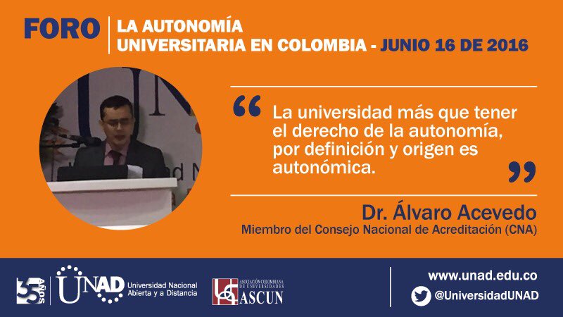 UniversidadUNAD's tweet photo. Hablan los mejores #AutonomíaUniversitariaYa https://t.co/lKgUXILlV8