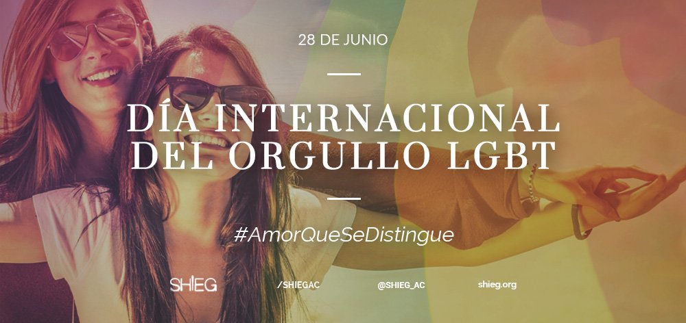 SHIEG_AC's tweet photo. Hoy celebramos el Día Internacional del Orgullo LGTB.
#SHIEG #AmorQueSeDistingue #DerechosHumanos https://t.co/OmkxDOWcpn
