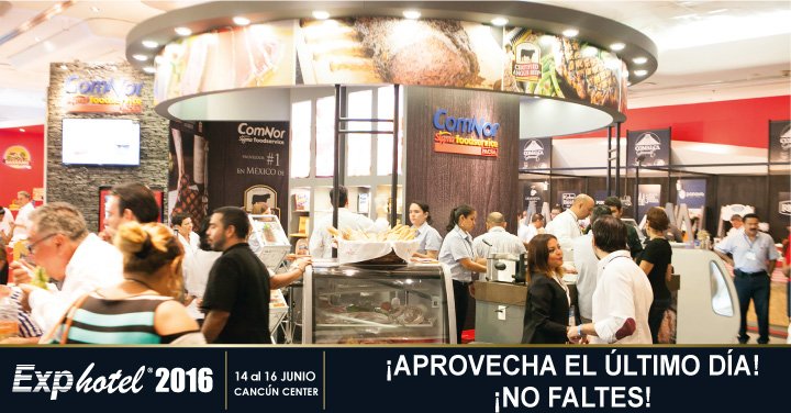 ¡Aprovecha el Último día de #Exphotel2016 No Faltes! 13:00 a 21:00 hrs en @CancunICC