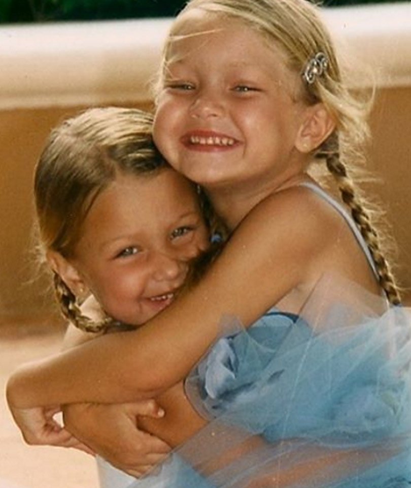 Bella: #TBT how cute is the photo of baby Bella & Gigi Hadid?! See mor...