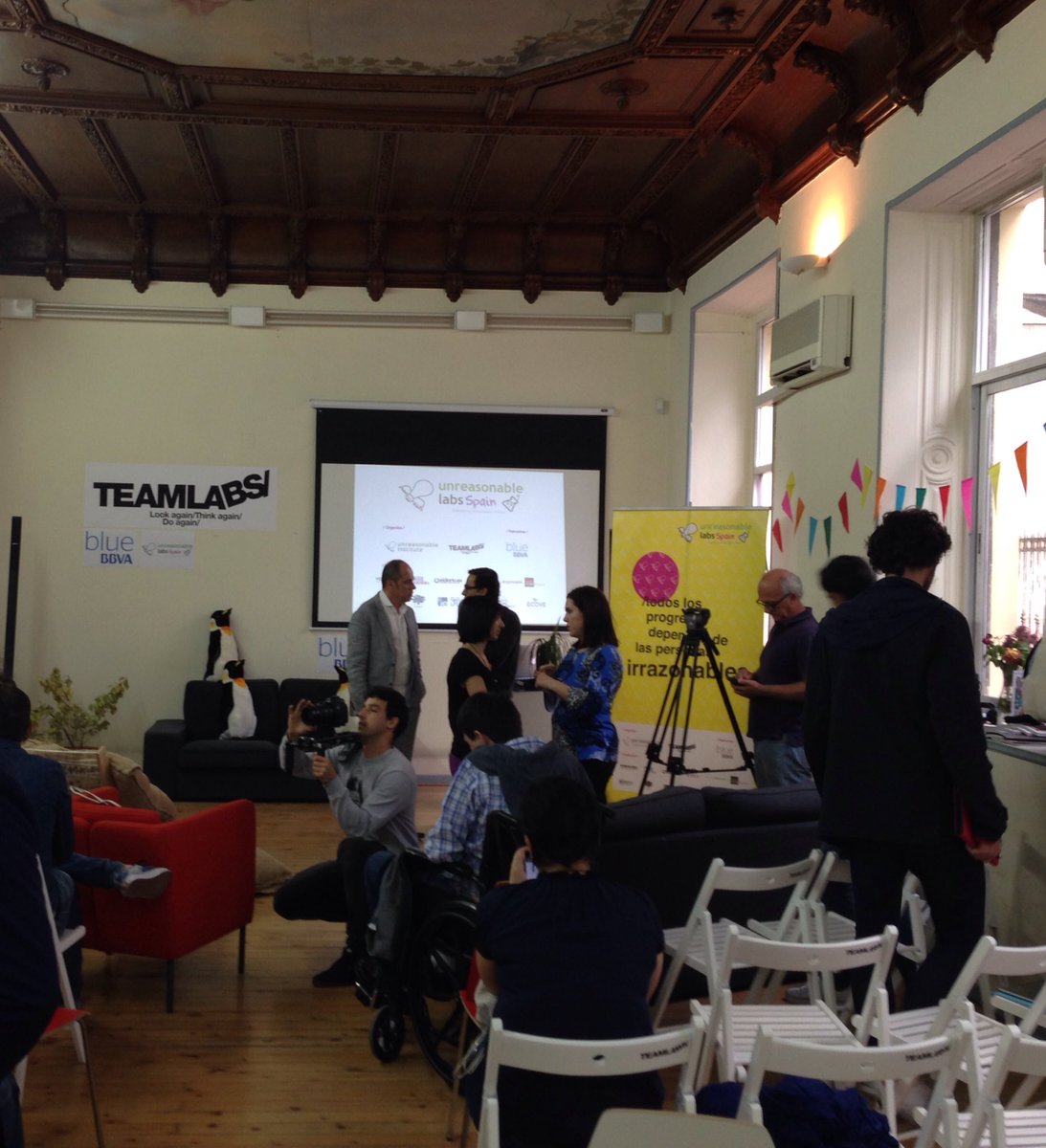 GTMinnovacion's tweet photo. Desde #UnreasonableLabSpain. Ambiente emprendedor. https://t.co/wghKQR5z1o