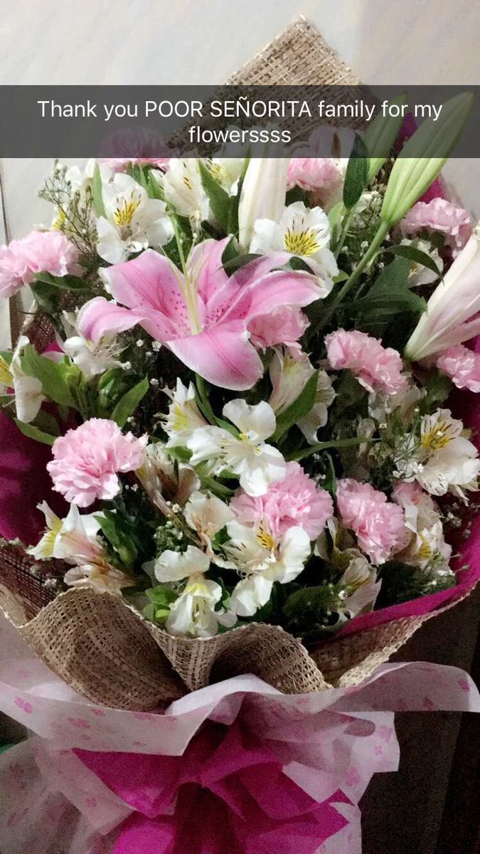 Valeentawak's tweet photo. After having a week of no Poor Señorita taping... 😍 i just love this family! 🎀 thankyou tita Snooky!!! https://t.co/WORfLipRnc