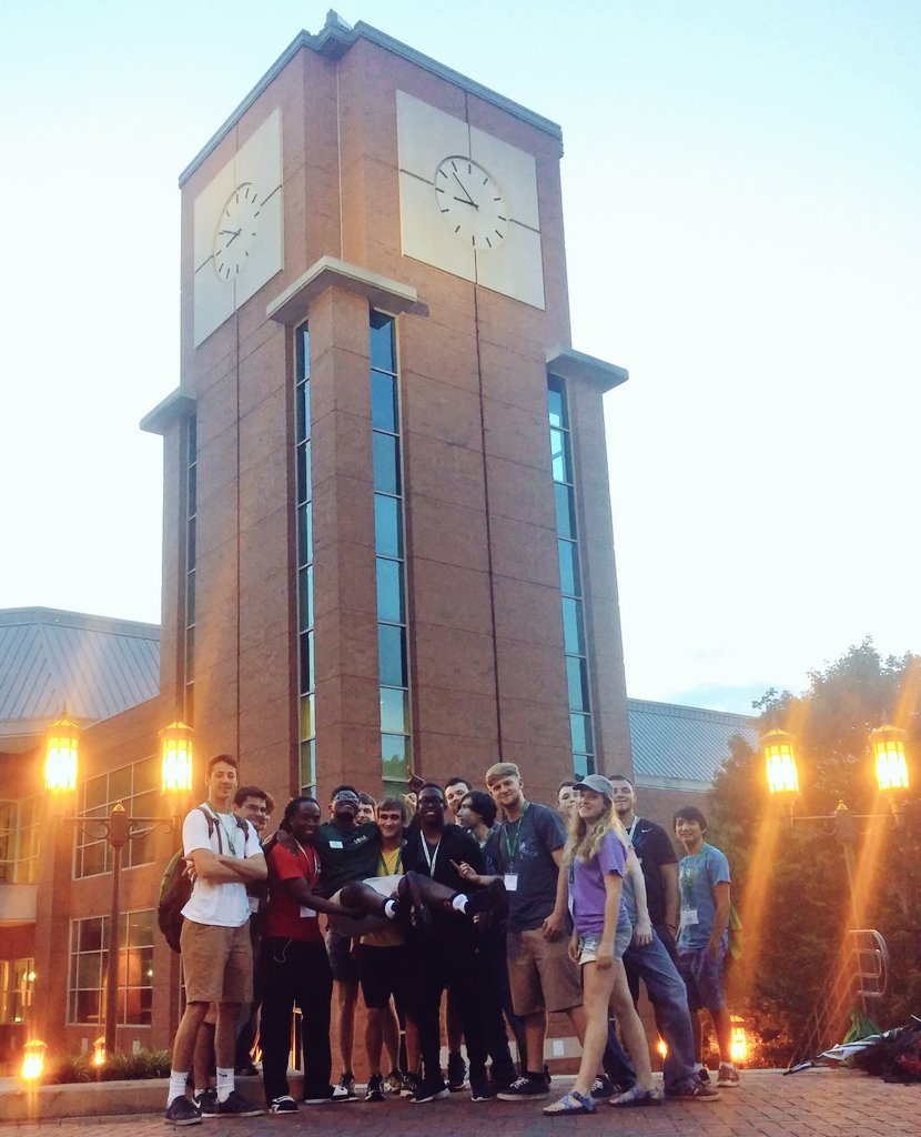 Drew16OC11's tweet photo. My small group picked me up because they know I'll hold them down! #DrewCrew #UNCC20 https://t.co/dxtGkbqZLm