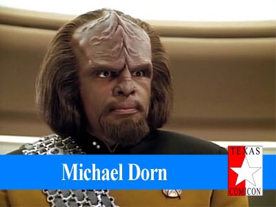 .<a href="/akaWorf/">Michael Dorn</a> will be at #TexasComicon! #ComicCon in #AlamoCity! #TexasComicon2016 July 29-31! TexasComicon.com