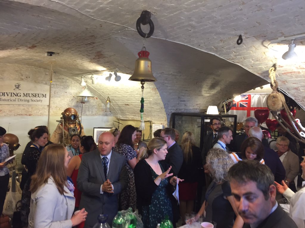 Fab evening at the #TeachMeet with <a href="/Bridgemary_Sch/">Bridgemary School</a> thank you to all speakers, caterers, attendees &amp; <a href="/diving_museum/">The Diving Museum</a>