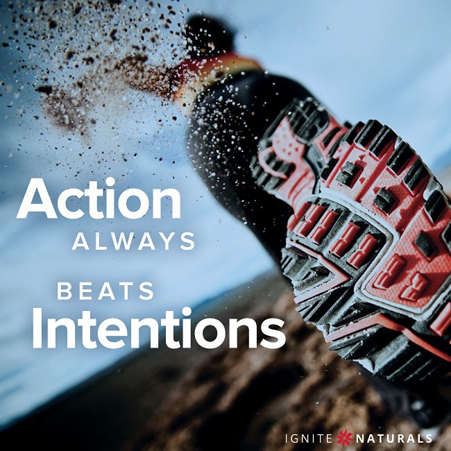 IgniteNaturals's tweet photo. Action always beats intention - #realfoods #stayactive https://t.co/PO8F5Qbmuy