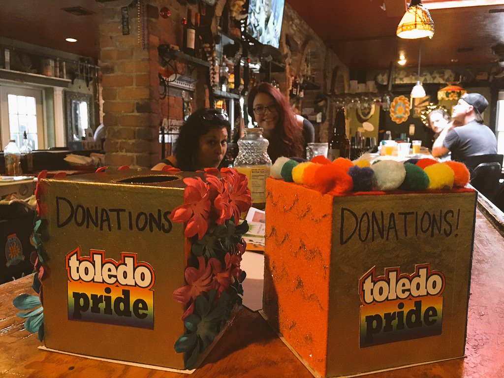 TheAtticonAdams's tweet photo. Look for these donation boxes on Adams tonight! Adams &amp; Toledo Pride are sending funds down to Orlando Pride. ❤️💛💚💙💜 https://t.co/oW2cV9zCGi