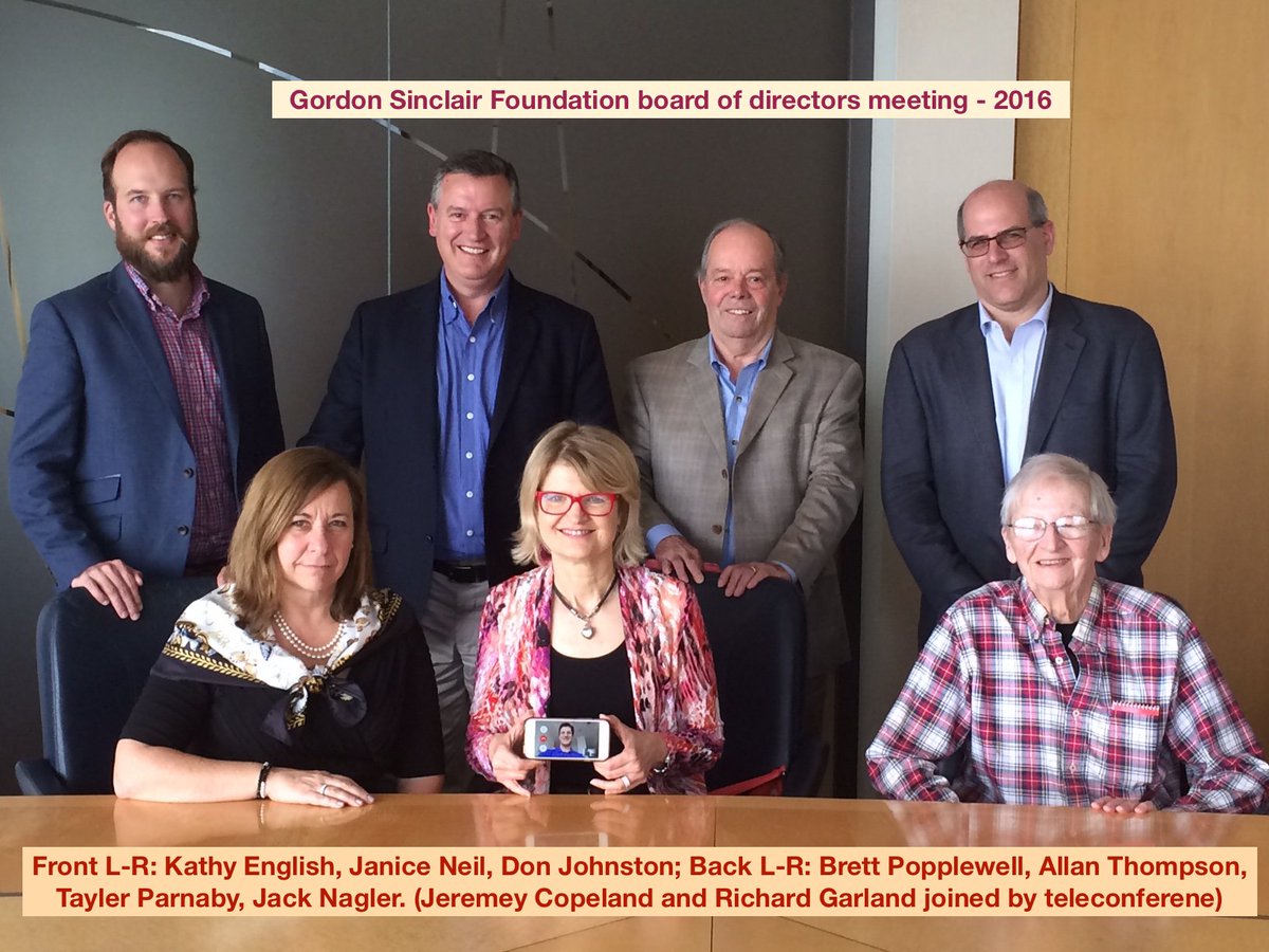 GS_Foundation's tweet photo. Very successful meeting today of the board of directors of the Gordon Sinclair Foundation. https://t.co/r2GYjfStDj