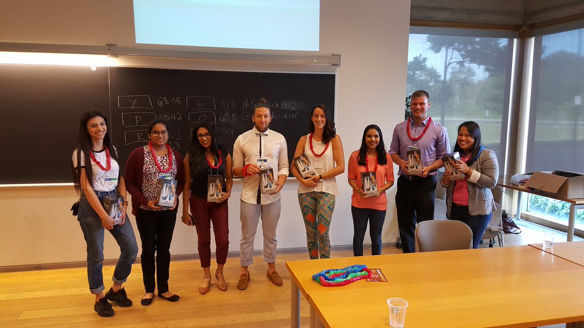 Your winners for the structure building contest at the #SchulichBBQ. #TeamRed