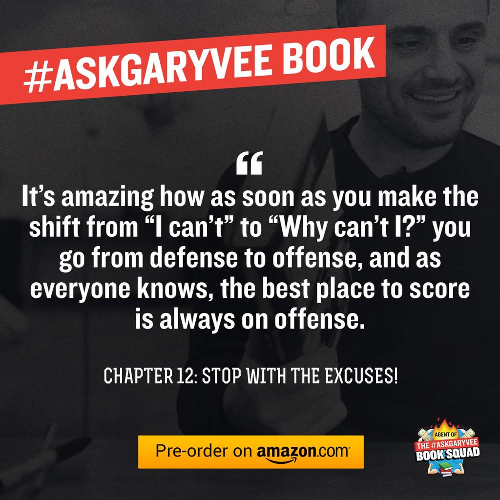 Festhalten_SF's tweet photo. #AskGaryVee #GaryVeeQuote #StopWithTheExcuses via @ScottyRude https://t.co/hpLvvNKQsp