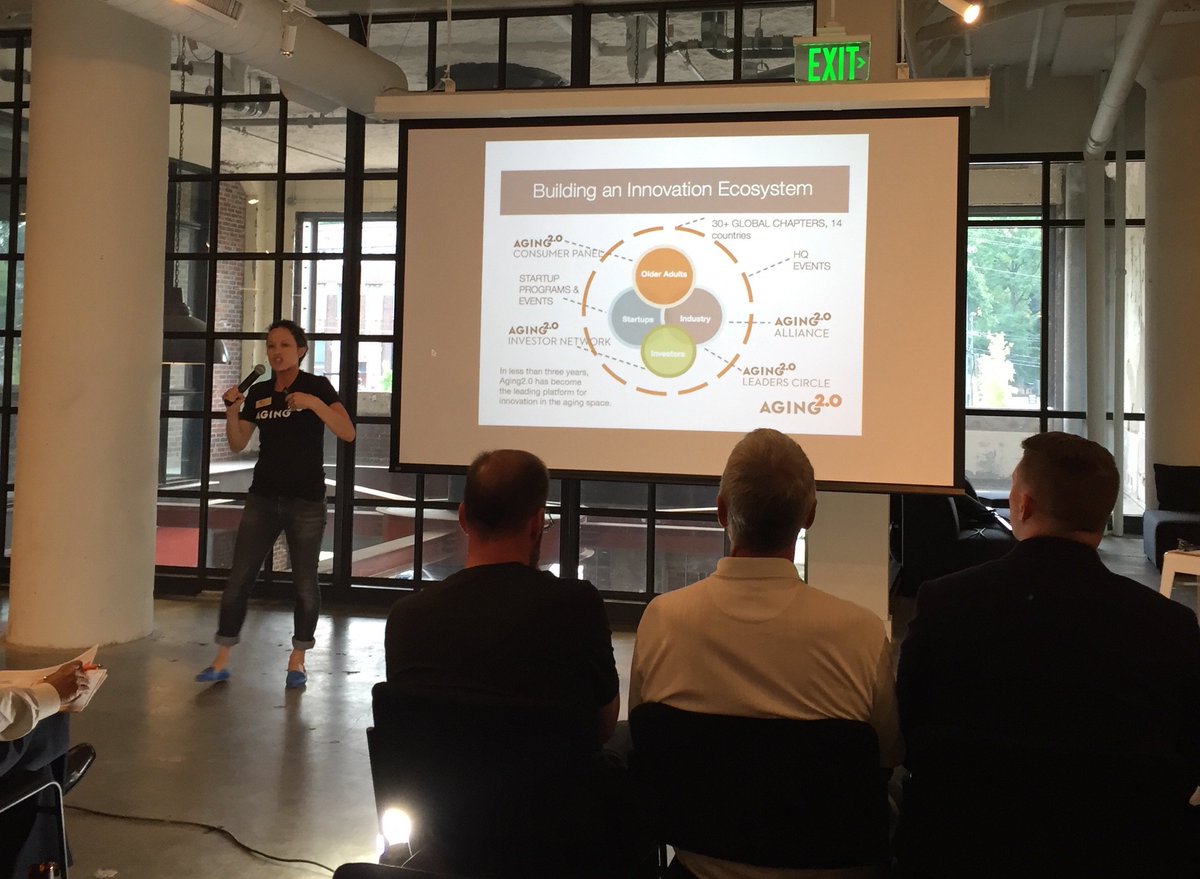 Aging2Atlanta's tweet photo. Atlanta Ambassador, Rachel Lee, kicking off the event right. Excited about a great turnout! #A2GSS @Aging20 https://t.co/YWFuzpf78R