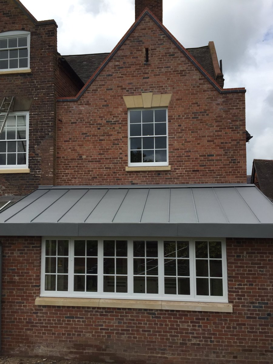 A modern touch to a listed building in Bridgnorth #vmzinc - quartz plus.